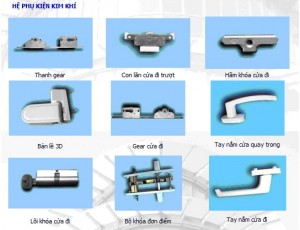 Một số dơn vị sản xuất phụ kiện cửa nhựa lõi thép phổ biến hiện nay