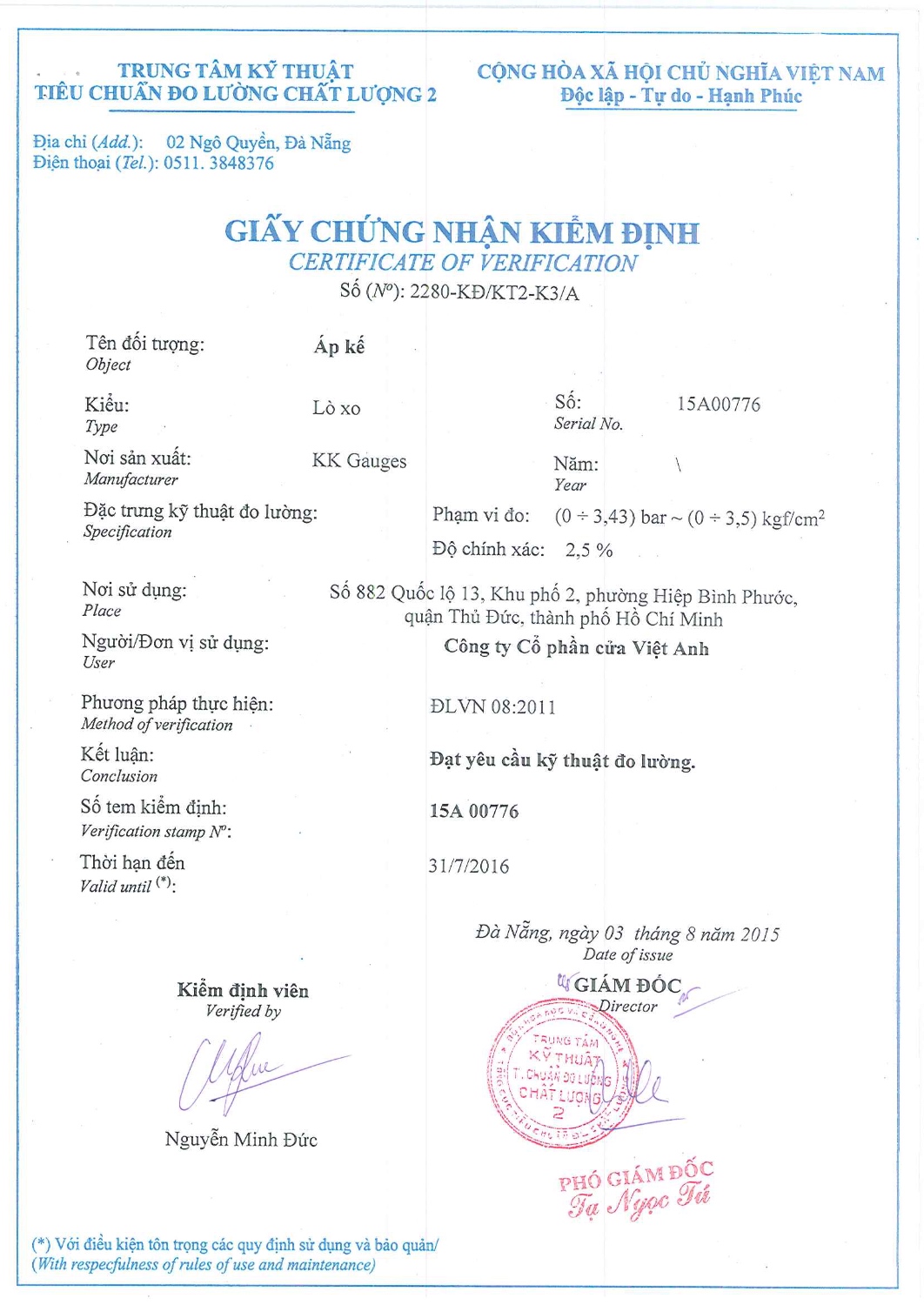 CHỨNG CHỈ ISO CLSP Page 5